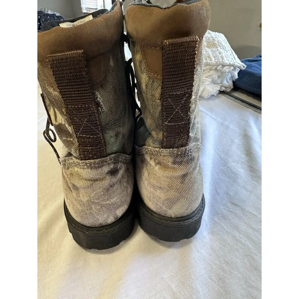 Rocky Brown Canvas & Leather Men's Work Boots